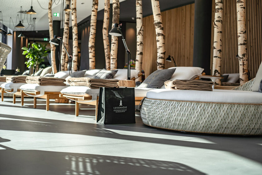 Ruhebereich im GesundKunft SPA der Wellness Stars geprüften Luisenho¨he Gesundheitsresort Schwarzwald in Horben