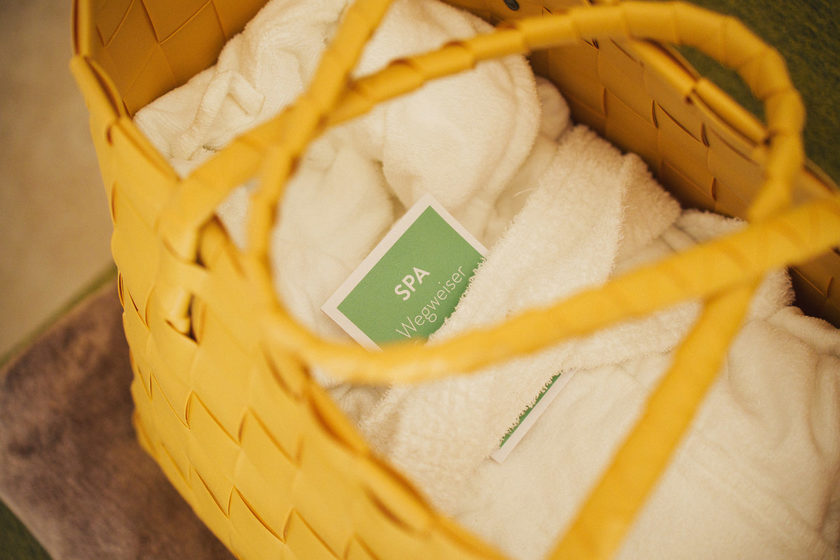 Wellnesstasche im Hotel Ritter Durbach, das mit 4 Wellness Stars ausgezeichnet ist